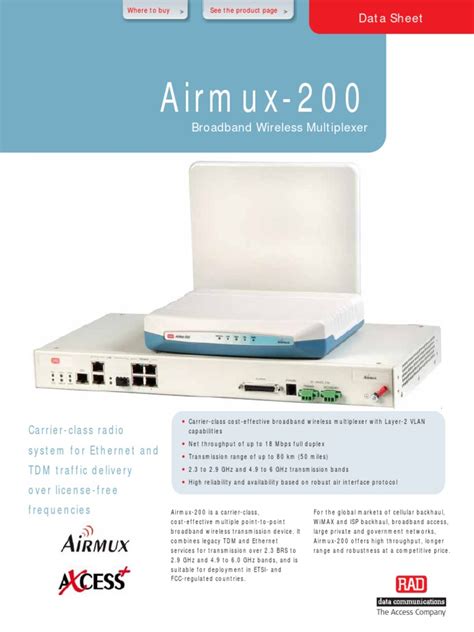 Broadband Wireless Multiplexer.